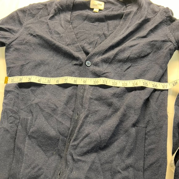 Frank & Oak - The Merino 100% Wool Cardigan in Navy S - Picture 9 of 9